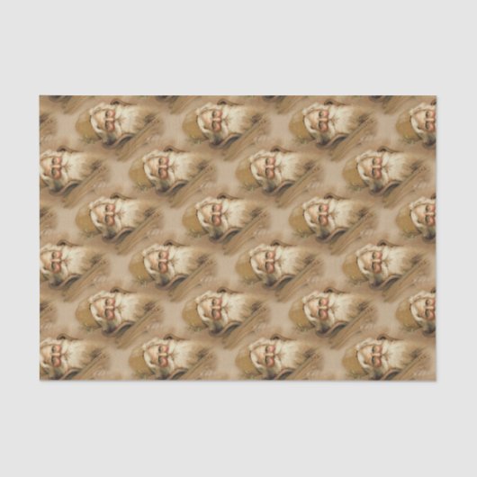 Oude Wereld Sinterklaas - Weefselpapier Tissuepapier (Voorkant)