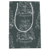 Oude Wereld Traditionele Kerstmis Medium Cadeauzakje (Voorkant)