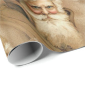 Oude Wereld Victoriaans Sinterklaas Cadeaupapier (Rol Hoek)