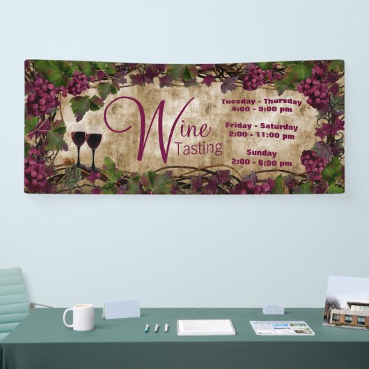 Oude Wereld wijnproeverij Spandoek (Beurs)