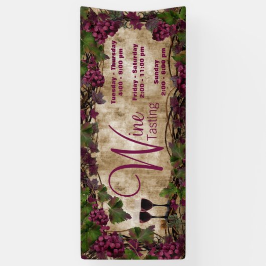 Oude Wereld  wijnproeverij Spandoek (Verticaal)