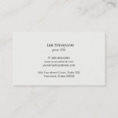 Oude Wereld Zwart Rustiek krijtbord Visitekaartje (Achterkant)