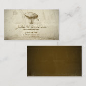 Oude Wereldballon Visitekaartje (Voorkant / Achterkant)