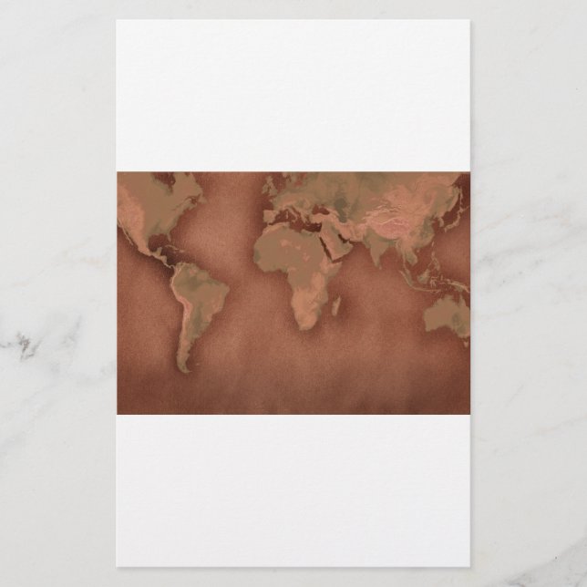 oude wereldkaart (Voorkant)