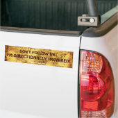 Oude Wereldkaart Bumpersticker (Op Truck)