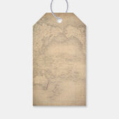 Oude Wereldkaart Cadeaulabel (Achterkant)