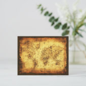 Oude Wereldkaart cadeaus Briefkaart (Staand voorkant)