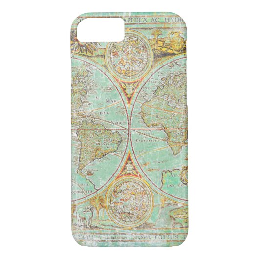 Oude Wereldkaart Case-Mate iPhone Case (Achterkant)