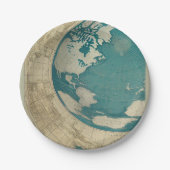 Oude Wereldkaart door CallisC Papieren Bordje (Voorkant)