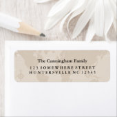 Oude Wereldkaart Etiket (Insitu)