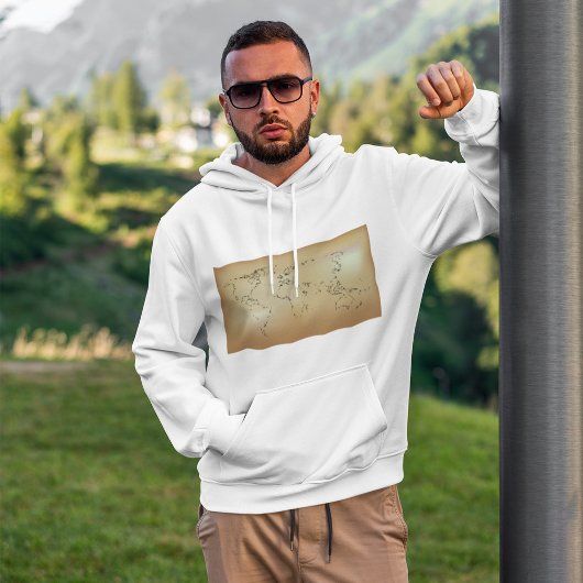 Oude Wereldkaart Hoodie