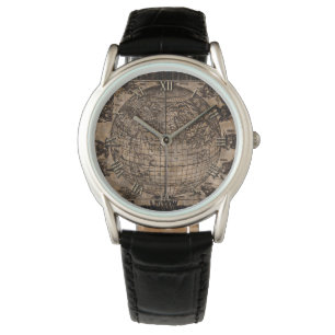  oude Wereldkaart Horloge