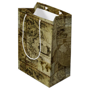 oude wereldkaart medium cadeauzakje
