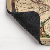 Oude Wereldkaart Mousepad Muismat (Hoek)