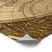 oude wereldkaart poster (Hoek)