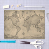 Oude Wereldkaart Tissuepapier (Craft)