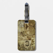  oude wereldkaarten en Antiek kaarten Bagagelabel (Achterkant verticaal)