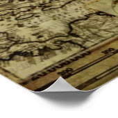  oude wereldkaarten poster (Hoek)