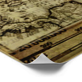  oude wereldkaarten poster (Hoek)