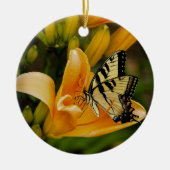 Oude wereldmoerasvlinder keramisch ornament (Voorkant)