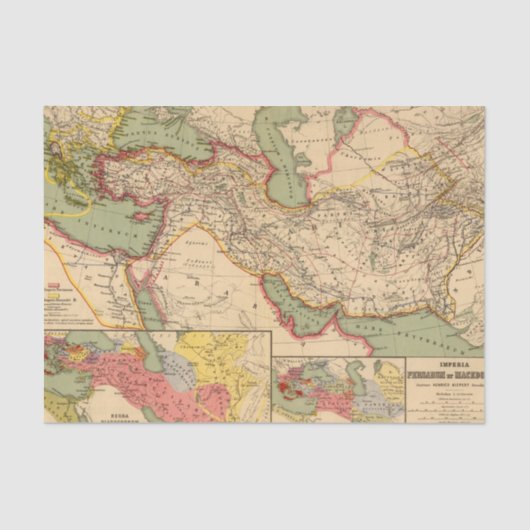 Oude wereldrijken van de Perzen, Macedoniërs Tissuepapier (Voorkant)