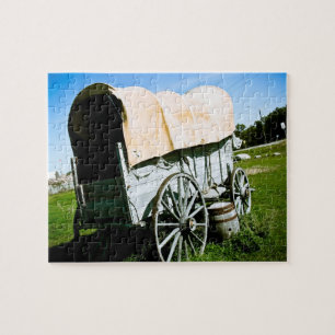 Oude west Behandelde Wagen 02 Raadsel Legpuzzel