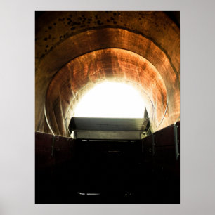 Oude west Behandelde Wagen 05 Poster