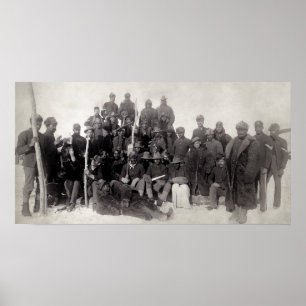 OUDE WEST BUFFALO SOLDIERS 1890 POSTER