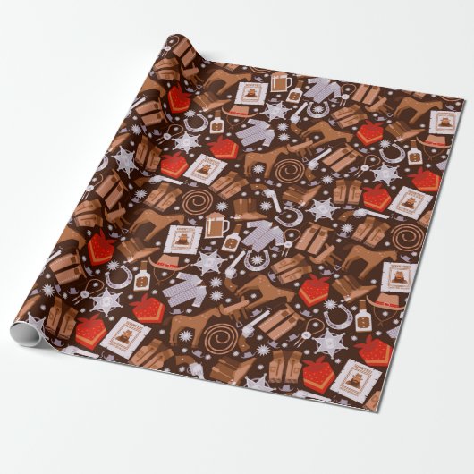 Oude West Country Cadeaupapier (Uitgerold)
