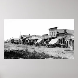 OUDE WEST DODGE-STAD, KANSAS POSTER