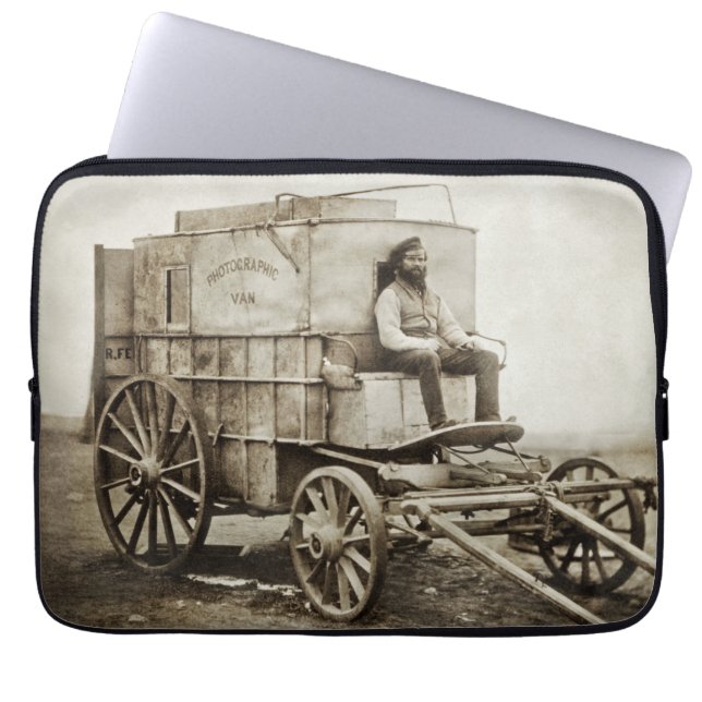 Oude West Photography Wagon van Roger Fenton Laptop Sleeve (Voorkant)