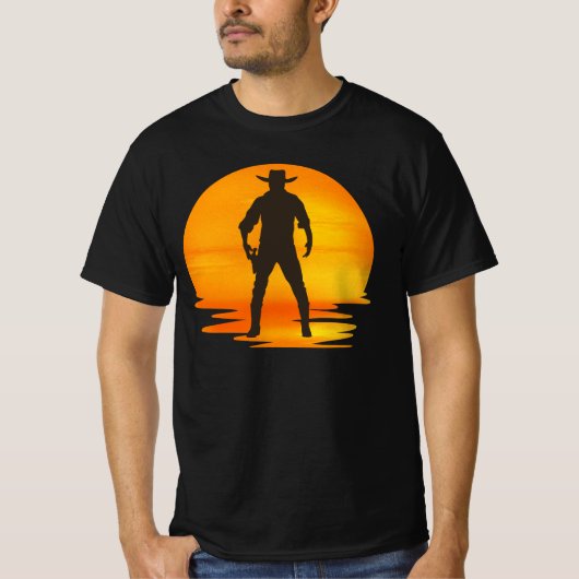 Oude West Pistoolheld T-shirt (Voorkant)