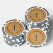 Oude West stijl houten poker chips (Opstapeling)