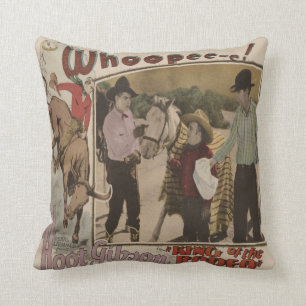Oude western King Of The Rodeo-filmposter Kussen