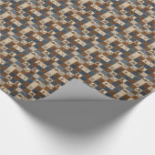 Oude Western Patchwork Dekbedpatroon Cadeaupapier (Hoek)