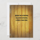 Oude Western WANTED Poster Feest Uitnodiging (Achterkant)