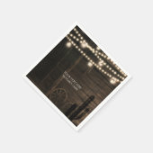 Oude Westerne Saloon & Lichten Rustieke Bruiloft Servet (Hoek)