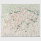 Oude Westerne US National Forests and Parks Map (1 Cadeaupapier (Vlak)