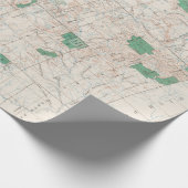 Oude Westerne US National Forests and Parks Map (1 Cadeaupapier (Hoek)