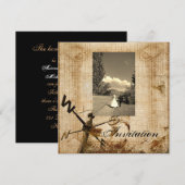 Oude Westerse Landelijke Huwelijksuitnodiging Kaart (Voorkant / Achterkant)