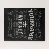 Oude Whiskey-label Aangepaste  liquor Bar Legpuzzel (Horizontaal)