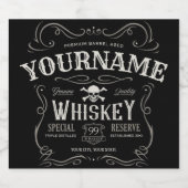 Oude Whiskey-label Aangepaste  liquor Bar Likeurfles Etiket (Enkel label)