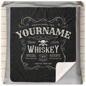 Oude Whiskey-label Aangepaste  liquor Bar Sherpa Deken