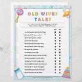 Oude wiegjes [Baby Basics Blue] Briefhoofd (Voorkant / Achterkant)