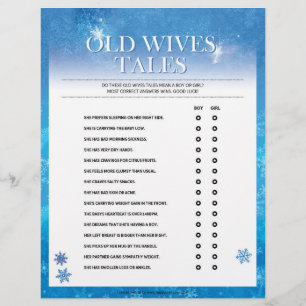 Oude wiegjes [Snowy Blue] Briefhoofd