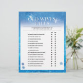 Oude wiegjes [Snowy Blue] Briefhoofd (Staand voorkant)