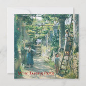 OUDE WIJNGAARD OOGST WIJNPROEVERIJ FEESTJE KAART (Voorkant)