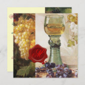 OUDE WIJNPROEVERIJ DRUIVENGAARD FEest RODE WASNEGE Kaart (Voorkant / Achterkant)