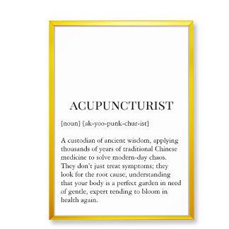 Oude Wijsheid Acupunctuur Muurkunst Muurkaart Poster
