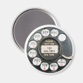 Oude Wijzerplaat van de Telefoon, voeg aantal toe Magneet (Voorkant / Achterkant)